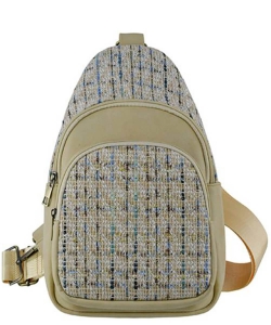 Tweed Sling Bag Backpack TW768