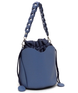 Drawstring Bucket Crossbody Satchel U9057