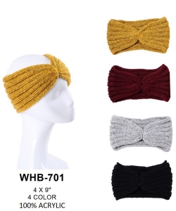 Top Knot Stretch Winter Headband Set  WHB-701