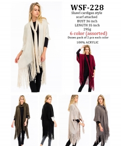 Styled Poncho  WSF-228 A Dozen pack
