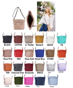 All-In-One Tassel Detailed Crossbody Bag/ Messenger Bag with Double-zipped front compartment WU059