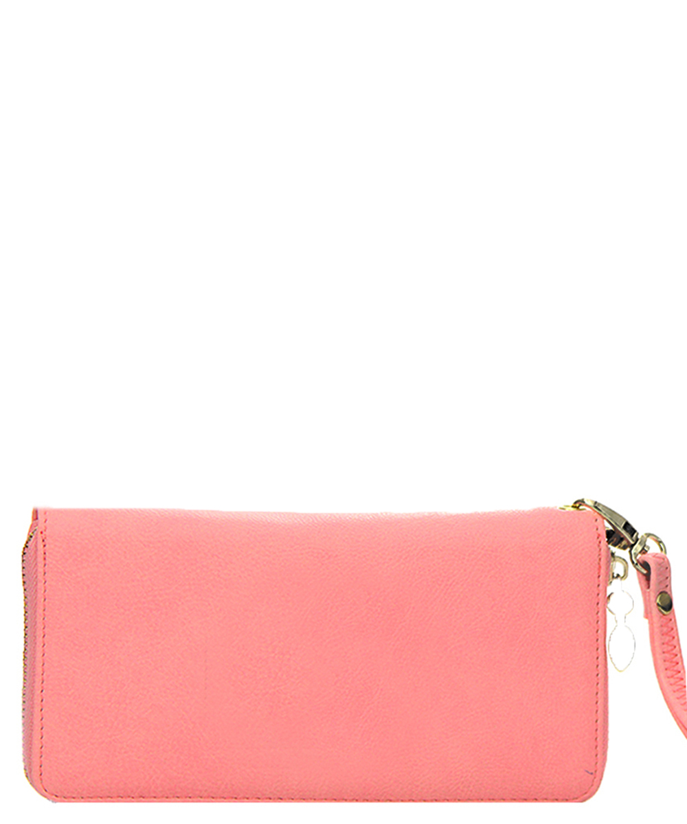 Faux Leather Wallet WU0005L Pink: Wholesale Handbags | Fashion Handbags ...